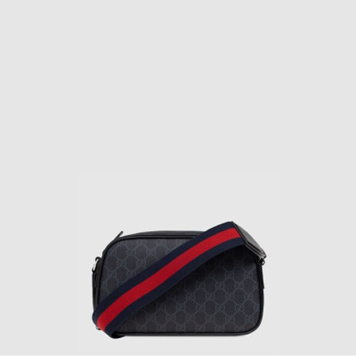 구찌 남성 GG 슈프림 크로스백 - Gucci Mens GG Supreme Crossbody Bag - gub8003x