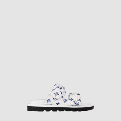 루이비통 남성 풀 필로우 플랫 컴포트 뮬 - Louis vuitton Mens Full Pillow Flat Comfort Mule - lvs7361x