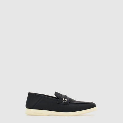 페라가모 남성 간치니 오너먼트 디컨스트럭티드 로퍼 - Ferragamo Mens Gancini Ornament Deconstructed Loafers - fes7416x