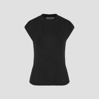 [G/FORE] 지포어 여성 모크넥 니트 슬리브리스 - gol1787x