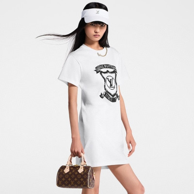 루이비통 여성 라운드 원피스 - Louis vuitton Womens Round One-pieces - lvc7955x