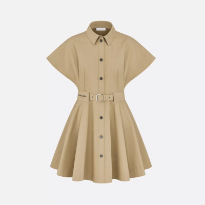 디올 여성 디올리비에라 벨트 쇼트 셔츠 드레스 - Dior Womens Dioriviera Belted Short Shirt Dress - dic7960x