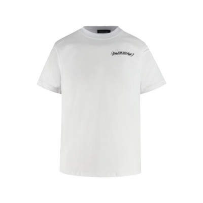 크롬하츠 남성 라운드 반팔티 - Chrom Hearts Mens Round Tshirt - chc7967x