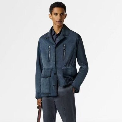 벨루티 남성 가죽 자켓 - Berluti Mens Leather Jacket - bec7977x