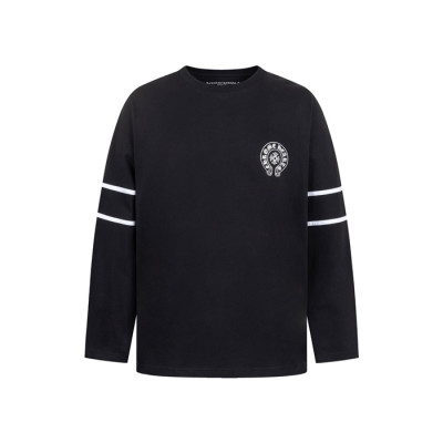 크롬하츠 남성 라운드 긴팔티 - Chrome Hearts Mens Round Tshirt - chc8019x