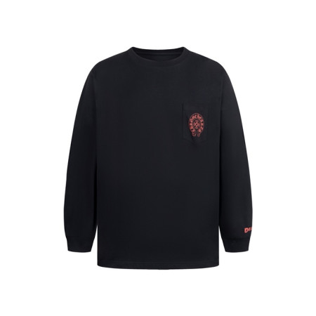 크롬하츠 남성 라운드 긴팔티 - Chrome Hearts Mens Round Tshirt - chc8020x