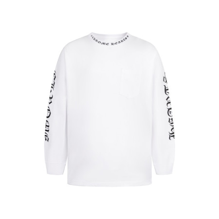 크롬하츠 남성 라운드 긴팔티 - Chrome Hearts Mens Round Tshirt - chc8024x