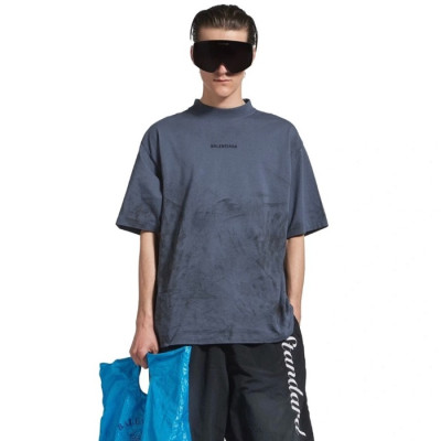 발렌시아가 남성 라운드 반팔 티셔츠 - Balenciaga Mens Round Tshirt - bac8067x