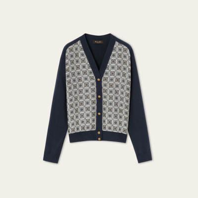로로피아나 여성 브이넥 가디건 - Loro Piana Womens V-neck Cardigan - lpc8057x