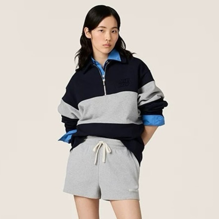 미우미우 여성 집업 맨투맨 - Miumiu Womens Zip-up Tshirt - mic8067x