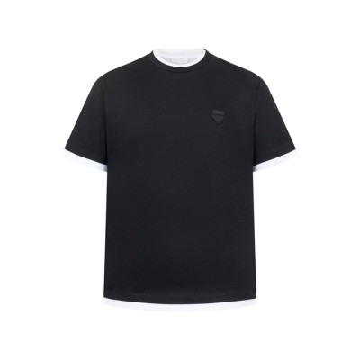 프라다 남성 라운드 반팔티 - Prada Mens Round Tshirt - prc8084x