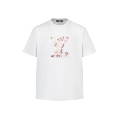 루이비통 남성 라운드 반팔 티셔츠 - Louis vuitton Mens Round Tshirt - lvc8113x