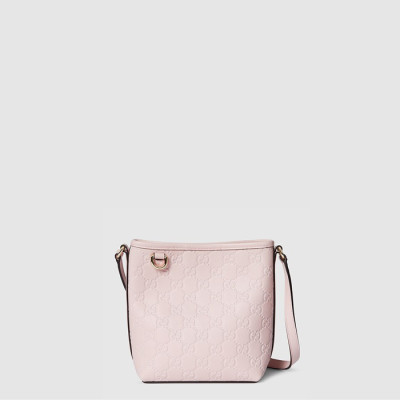 구찌 여성 GG 엠블럼 나노 버킷백 - Gucci Womens GG Emblem Nano Bucket Bag - gub9347x