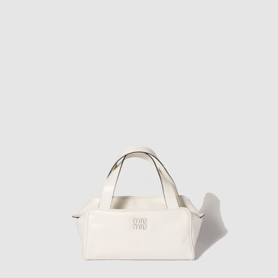 미우미우 여성 가죽 탑 핸들 백 - Miumiu Womens Leather Top Handle Bag - mib9381x