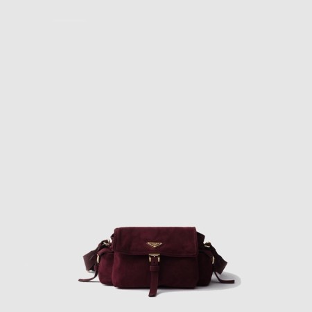 프라다 여성 익스플로어 미디엄 스웨이드 숄더 백 1BD394 - Prada Womens Explore Medium Suede Shoulder Bag - prb9490x