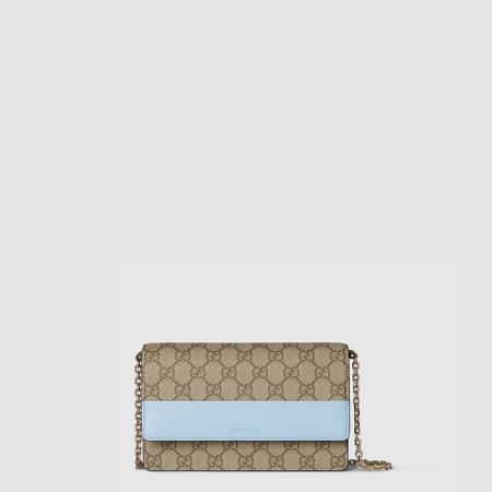 구찌 여성 GG 엠블럼 체인 지갑 - Gucci Womens GG Emblem Chain Wallet - gub9544x