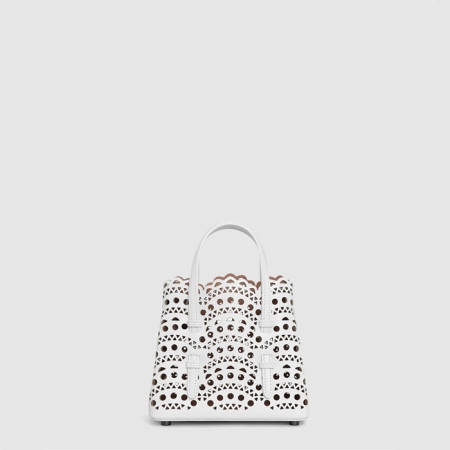 알라이아 여성 비엔 웨이브 럭스 미나 16 백 - Alaia Womens Mina 16 Bag in Vienne Wave Luxe - alb9606x