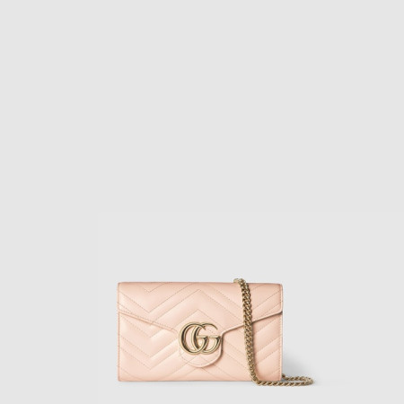 구찌 여성 GG 마몽 체인 지갑 - Gucci Womens GG Marmont Chain Wallet - gub9701x