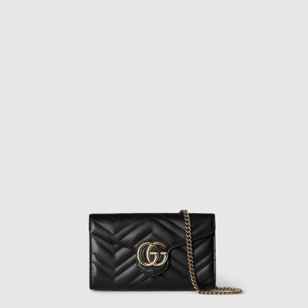 구찌 여성 GG 마몽 체인 지갑 - Gucci Womens GG Marmont Chain Wallet - gub9704x
