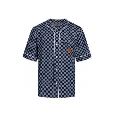 루이비통 남성 라운드 반팔 티셔츠 - Louis vuitton Mens Round Tshirt - lvc8173x