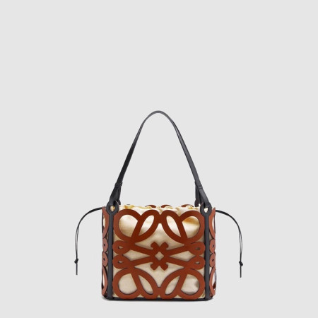 로에베 여성 스몰 아나그램 컷아웃 토트백 - Loewe Womens Small Anagram Cutout Tote Bag - lob9814x