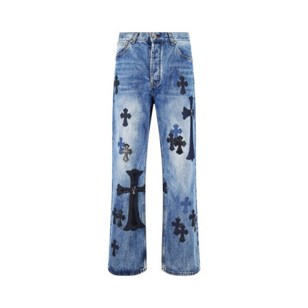 크롬하츠 남성 클래식 청바지 - Chrom Hearts Mens Classic Jeans - chc8207x