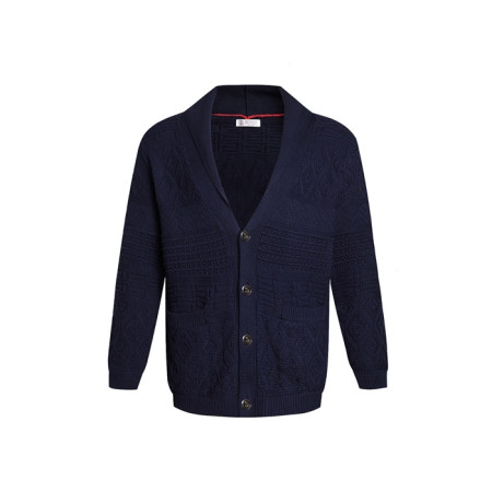 브루넬로쿠치넬리 남성 브이넥 가디건 - Brunello Cucinelli Mens V-neck Cardigan - brc8224x