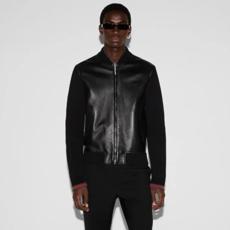 구찌 남성 가죽 자켓 - Gucci Mens Leather Jacket - guc8242x