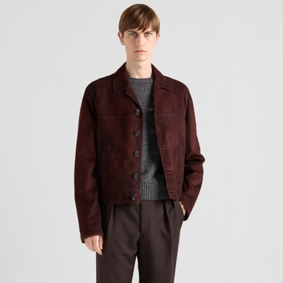 프라다 남성 가죽 자켓 - Prada Mens Leather Jacket - prc8247x