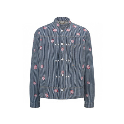루이비통 남성 데님 재킷 - Louis vuitton Mens Denim Jacket - lvc8255x