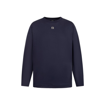 펜디 남성 라운드 긴팔티 - Fendi Mens Round Tshirt - fec8278x