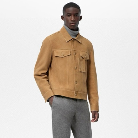 루이비통 남성 가죽 재킷 - Louis vuitton Mens Leather Jacket - lvc8334x