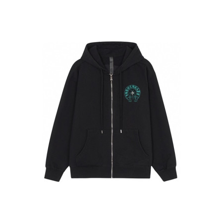 크롬하츠 남성 집업 후디 - Chrom hearts Mens Zip-up Hoodie - chc8385x