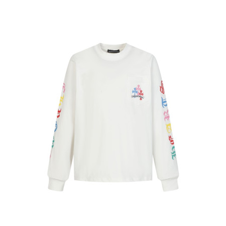 크롬하츠 남성 라운드 긴팔티 - Chrome Hearts Mens Round Tshirt - chc8408x