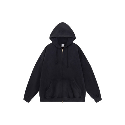 베트멍 남/녀 집업 후드티 - Vetements Unisex Zip-up Hoodie - vec8425x