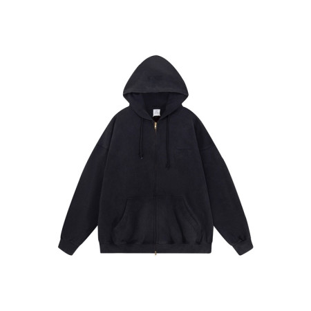 베트멍 남/녀 집업 후드티 - Vetements Unisex Zip-up Hoodie - vec8425x