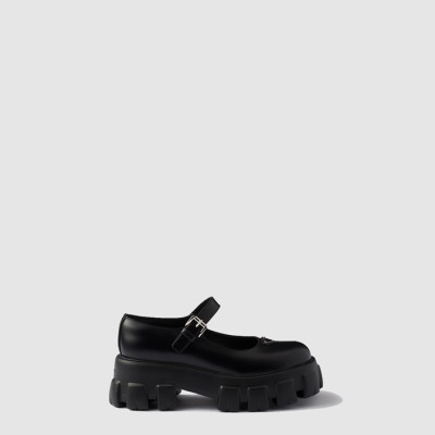 프라다 여성 브러시드 가죽 모놀리스 메리 제인 - Prada Womens Brushed Leather Monolith Mary Jane - prs8219x