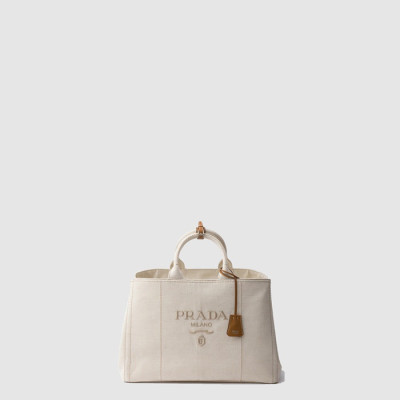 프라다 여성 스몰 코튼 캔버스 핸드백 1BG464 - Prada Womens Small Cotton Canvas Handbag - prb10032x