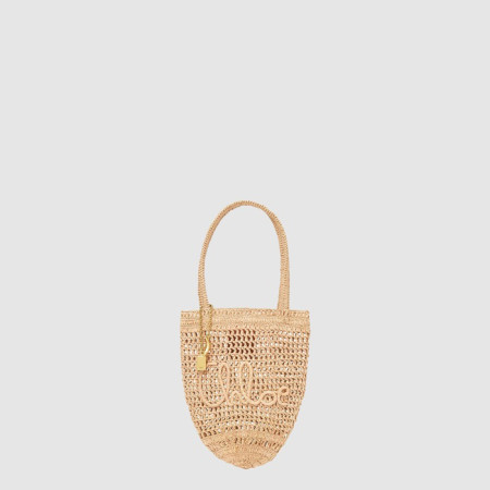 끌로에 여성 라피아 스몰 Summer Banana 토트백 - Chloe Womens Raffia Small Summer Banana Tote Bag - chb10041x