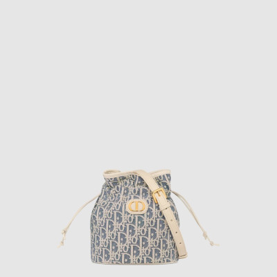 디올 여성 30 Montaigne 드로우스트링 미니 버킷백 - Dior Womens 30 Montaigne Drawstring Mini Bucket Bag - dib10136x