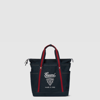 구찌 남성 프린트 캔버스 라지 토트백 - Gucci Mens Printed Canvas Large Tote Bag - gub10178x