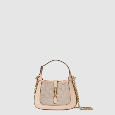 구찌 여성 재키 1961 미니 크리스털 GG 리자드 백 - Gucci Womens Jackie 1961 Mini Crystal GG Lizard Bag - gub10297x