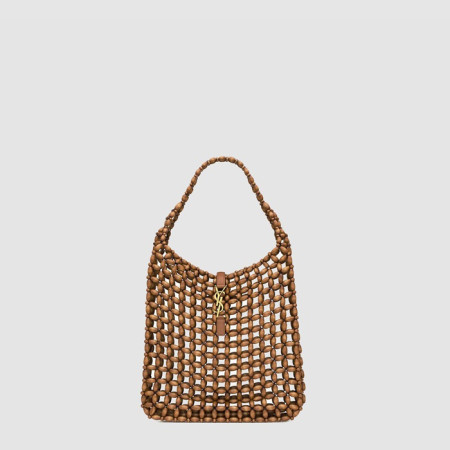 입생로랑 여성 LE5A7 라피아 호보 백 - Saint Laurent Womens LE5A7 Raffia Hobo Bag - ysb10389x