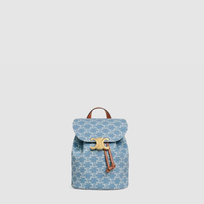 셀린느 여성 보니 백팩 트리옹프 올 오버 텍스타일 - Celine Womens Bonnie Backpack Triomphe All Over Textile - ceb10419x