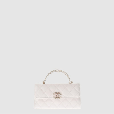 샤넬 여성 체인 플랩 폰 홀더 - Chanel Womens Chain Flap Phone Holder - chb10457x