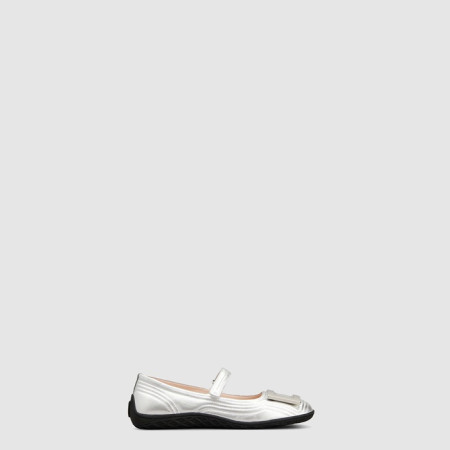 로저비비에 여성 비브 로우 스트랩 발레리나 플랫 - Roger Vivier Womens Viv Low Strap Ballerina Flats - ros8338x