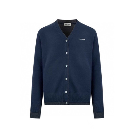 미우미우 남성 브이넥 가디건 - Miumiu Mens V-neck Cardigan - mic8470x