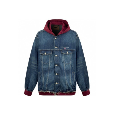 발렌시아가 남성 데님 후드 자켓 - Balenciaga Mens Denim Jacket - bac8484x