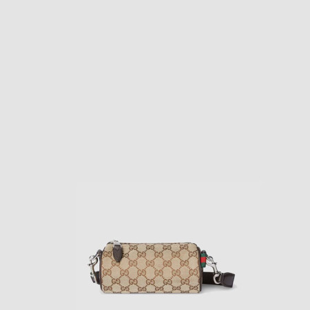 구찌 남성 GG 캔버스 미니 실린더 백 - Gucci Mens GG Canvas Mini Cylinder Bag - gub10646x