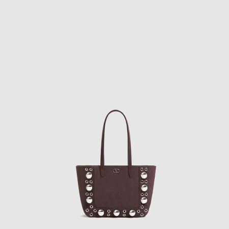 발렌티노 여성 가라바니 넬코트 스웨이드 미니 쇼퍼 백 - Valentino Womens Garavani Nellcourt Suede Mini Shopper Bag - vab10655x